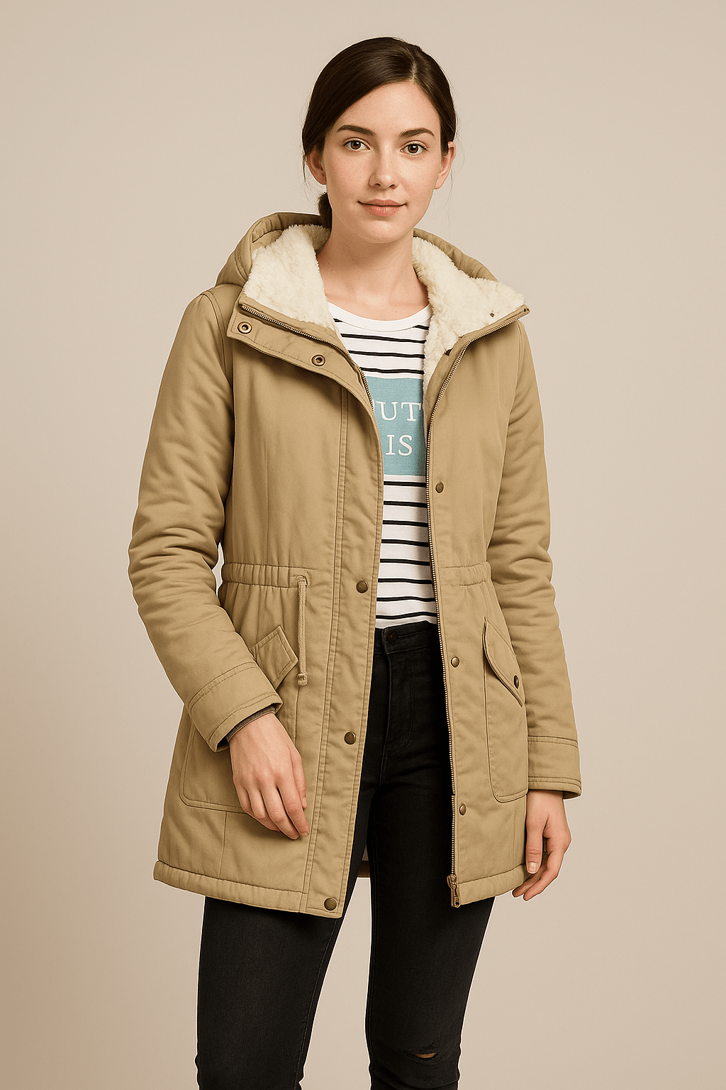Ashford | Liv – Women’s Water - Resistant Plush Lined Parka Jacket - Ashford London Clothing