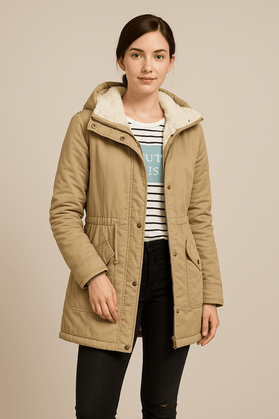 Ashford | Liv – Women’s Water - Resistant Plush Lined Parka Jacket - Ashford London Clothing