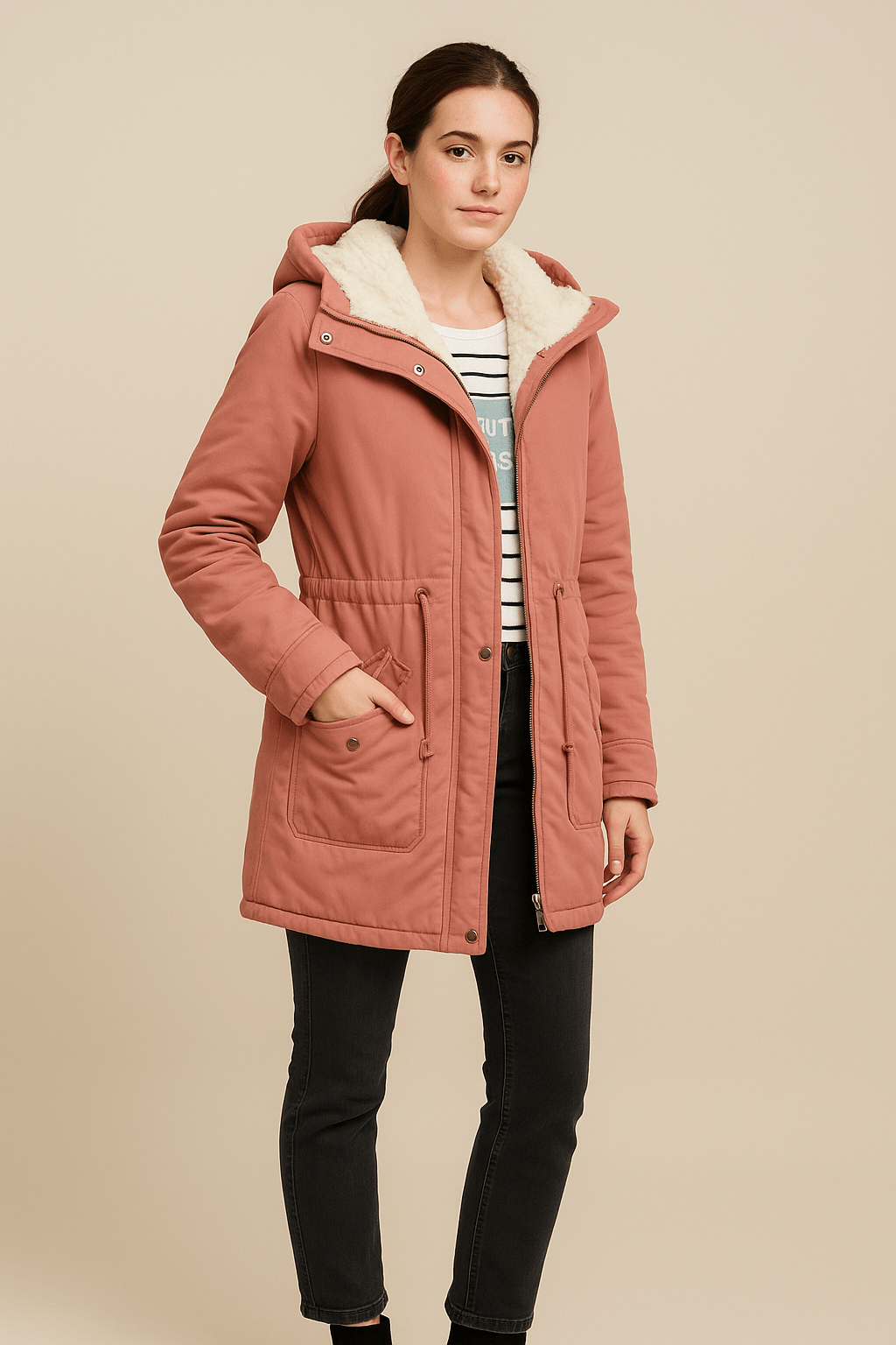 Ashford | Liv – Women’s Water - Resistant Plush Lined Parka Jacket - Ashford London Clothing