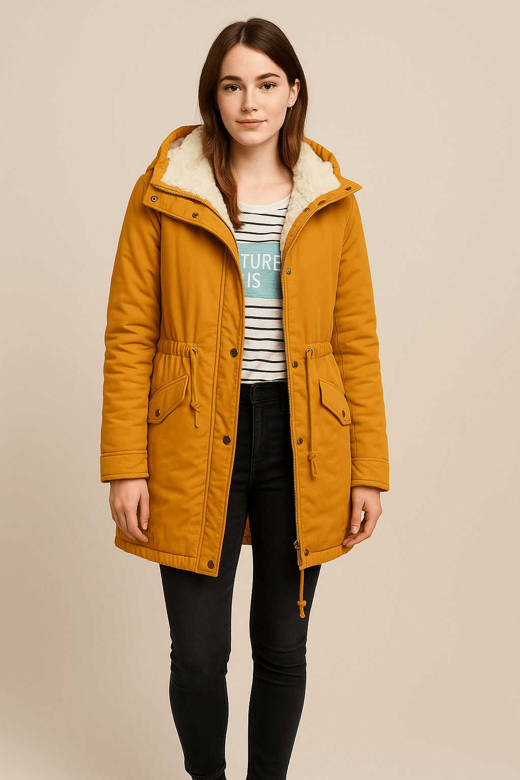 Ashford | Liv – Women’s Water - Resistant Plush Lined Parka Jacket - Ashford London Clothing