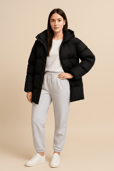 Ashford | Lorelei – Women’s Oversized Quilted Puffer Jacket with Water - Resistant Hood - Ashford London Clothing