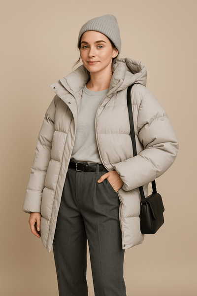 Ashford | Lorelei – Women’s Oversized Quilted Puffer Jacket with Water - Resistant Hood - Ashford London Clothing