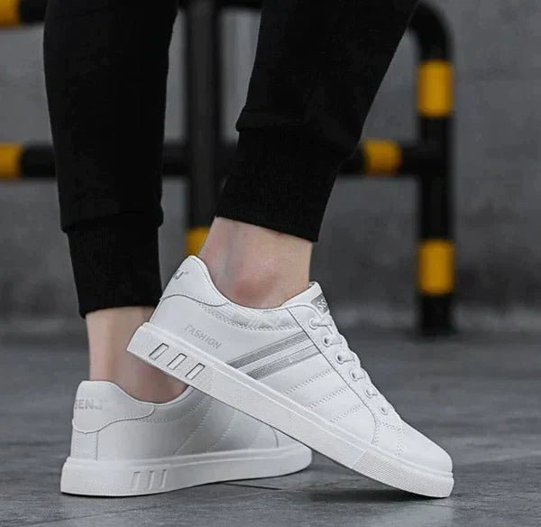 ASHFORD | Louis Men’s Low - Top Casual Sneakers – Textured Design - Ashford London Clothing