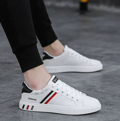 ASHFORD | Louis Men’s Low - Top Casual Sneakers – Textured Design - Ashford London Clothing