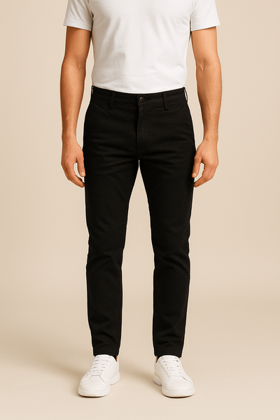 Ashford | Luke Casual Slim Straight Pants – Soft Fit with Structure - Ashford London Clothing