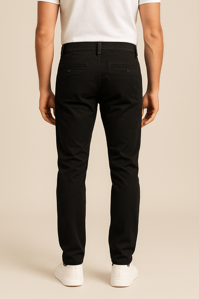 Ashford | Luke Casual Slim Straight Pants – Soft Fit with Structure - Ashford London Clothing