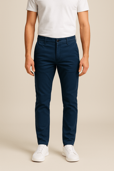 Ashford | Luke Casual Slim Straight Pants – Soft Fit with Structure - Ashford London Clothing