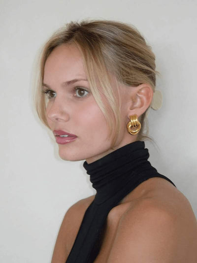 Ashford | Luna – Women’s Knot Earrings – Lightweight Hollow Design, Minimalist Chic - Ashford London Clothing