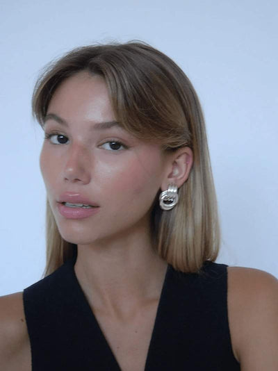 Ashford | Luna – Women’s Knot Earrings – Lightweight Hollow Design, Minimalist Chic - Ashford London Clothing