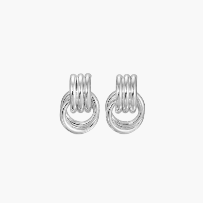 Ashford | Luna – Women’s Knot Earrings – Lightweight Hollow Design, Minimalist Chic - Ashford London Clothing