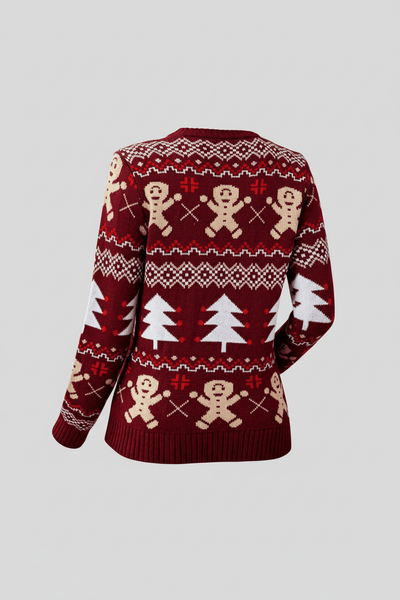 Ashford | Lune – Women’s Relaxed Jacquard Knit Sweatshirt with Holiday Pattern - Ashford London Clothing