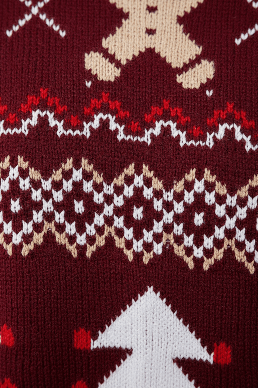Ashford | Lune – Women’s Relaxed Jacquard Knit Sweatshirt with Holiday Pattern - Ashford London Clothing