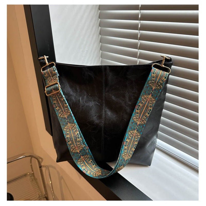 Ashford | Madeleine – Women’s Shoulder Bag – Faux Leather – Embellished Adjustable Strap – Medium Size - Ashford London Clothing