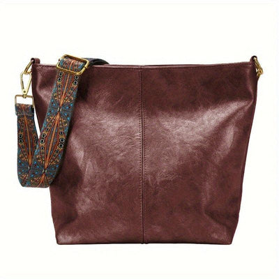 Ashford | Madeleine – Women’s Shoulder Bag – Faux Leather – Embellished Adjustable Strap – Medium Size - Ashford London Clothing