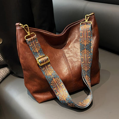 Ashford | Madeleine – Women’s Shoulder Bag – Faux Leather – Embellished Adjustable Strap – Medium Size - Ashford London Clothing