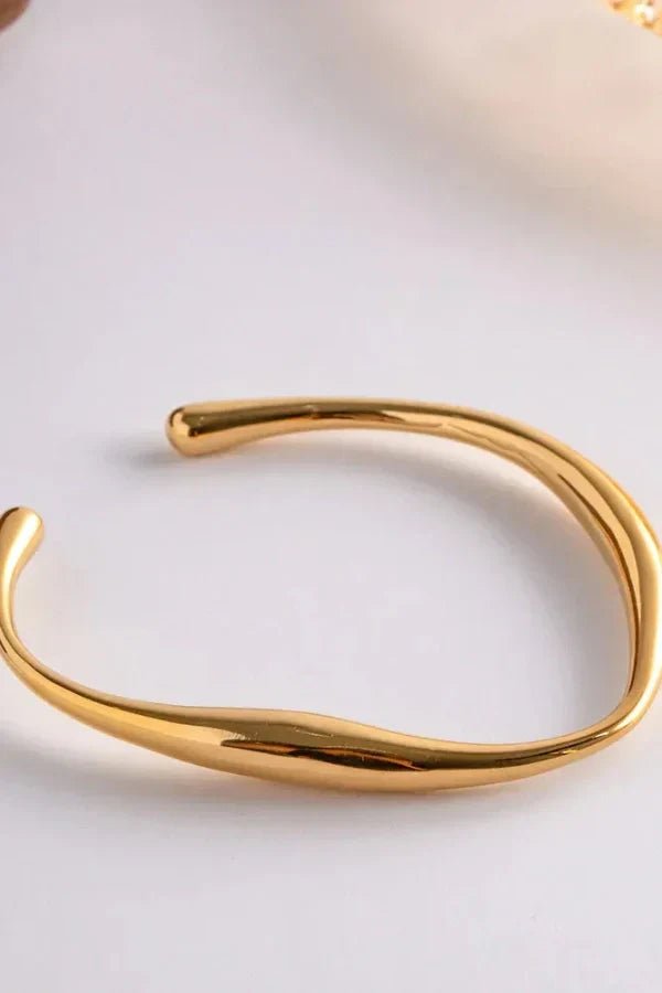 Ashford | Maggie – Gold - Plated Bangle Bracelet - Ashford London Clothing