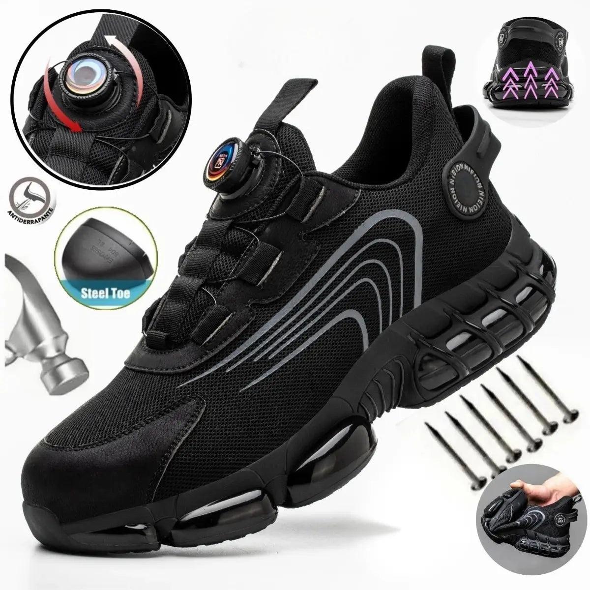Ashford | Magnus – Men’s Safety Work Shoes with Steel Toe & Rotating Buckle - Ashford London Clothing