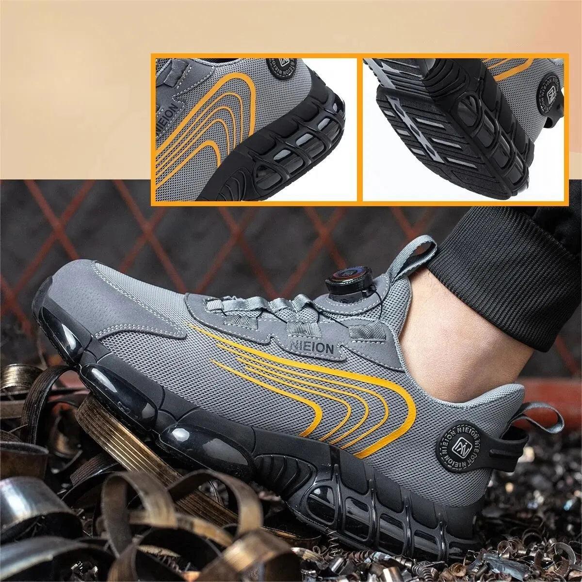 Ashford | Magnus – Men’s Safety Work Shoes with Steel Toe & Rotating Buckle - Ashford London Clothing