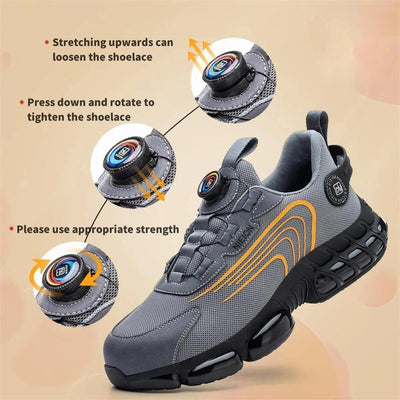 Ashford | Magnus – Men’s Safety Work Shoes with Steel Toe & Rotating Buckle - Ashford London Clothing