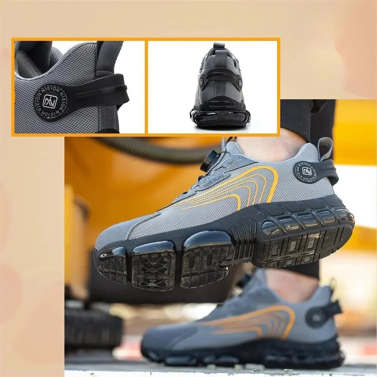 Ashford | Magnus – Men’s Safety Work Shoes with Steel Toe & Rotating Buckle - Ashford London Clothing