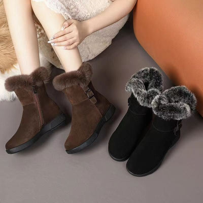 Ashford | Maja – Women’s Winter Snow Boots with Thick Lining & Side Zipper - Ashford London Clothing
