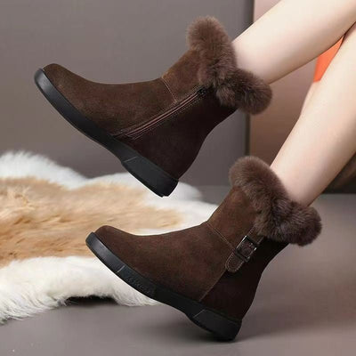 Ashford | Maja – Women’s Winter Snow Boots with Thick Lining & Side Zipper - Ashford London Clothing