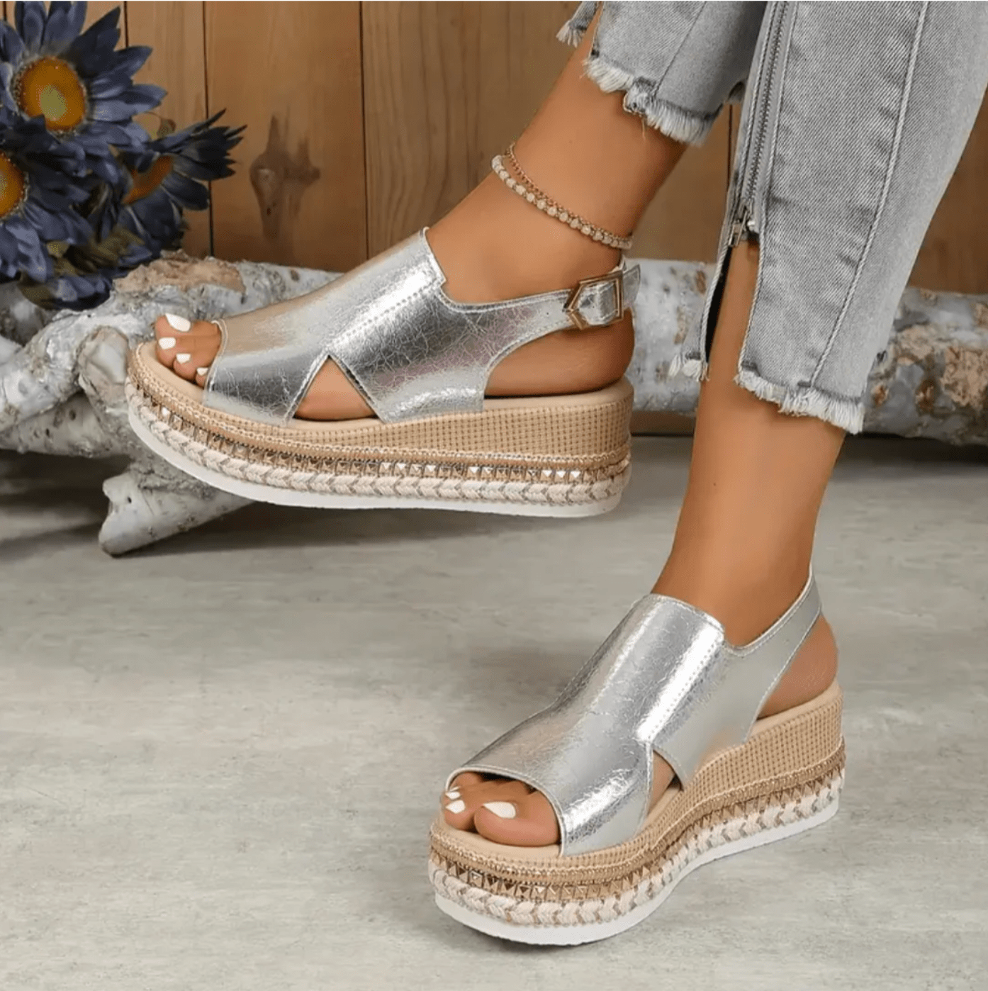 Ashford | Manon – Women’s Platform Sandals – Orthopedic Support – Slingback Strap - Ashford London Clothing