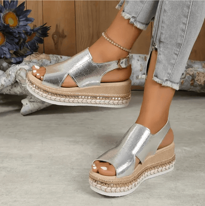 Ashford | Manon – Women’s Platform Sandals – Orthopedic Support – Slingback Strap - Ashford London Clothing