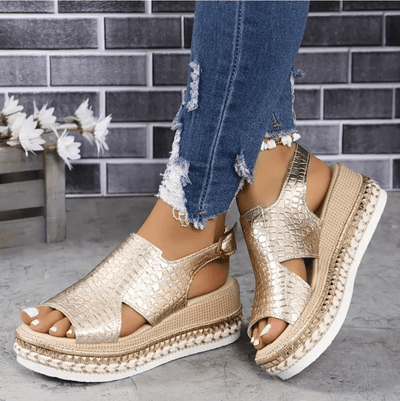Ashford | Manon – Women’s Platform Sandals – Orthopedic Support – Slingback Strap - Ashford London Clothing