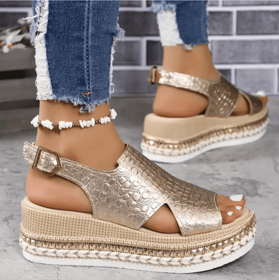 Ashford | Manon – Women’s Platform Sandals – Orthopedic Support – Slingback Strap - Ashford London Clothing