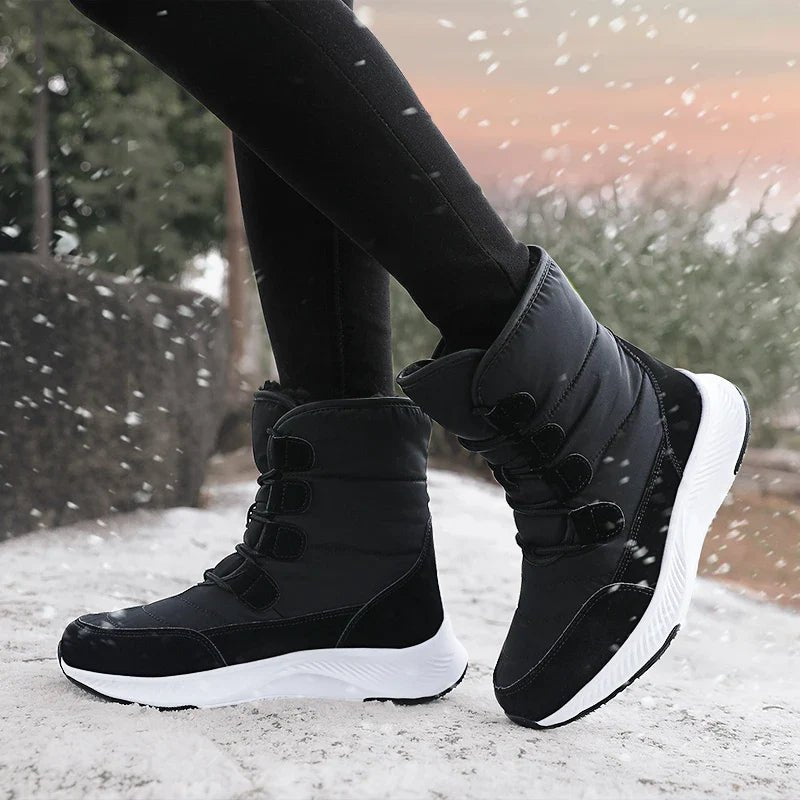 Ashford | Marnie – Women’s Combat Boots with Plush Lining & Flat Sole for Winter - Ashford London Clothing