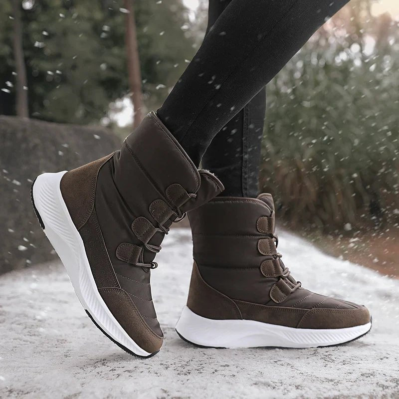 Ashford | Marnie – Women’s Combat Boots with Plush Lining & Flat Sole for Winter - Ashford London Clothing