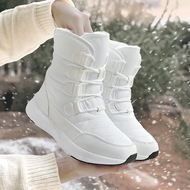 Ashford | Marnie – Women’s Combat Boots with Plush Lining & Flat Sole for Winter - Ashford London Clothing