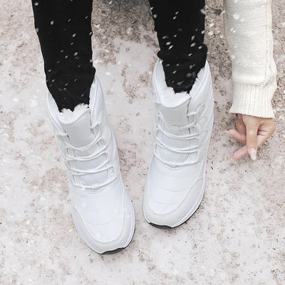 Ashford | Marnie – Women’s Combat Boots with Plush Lining & Flat Sole for Winter - Ashford London Clothing