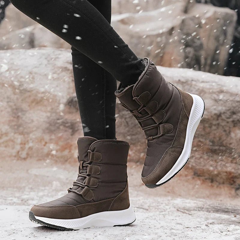 Ashford | Marnie – Women’s Combat Boots with Plush Lining & Flat Sole for Winter - Ashford London Clothing