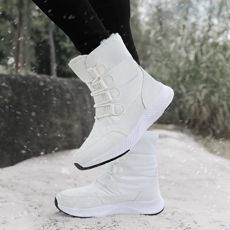 Ashford | Marnie – Women’s Combat Boots with Plush Lining & Flat Sole for Winter - Ashford London Clothing