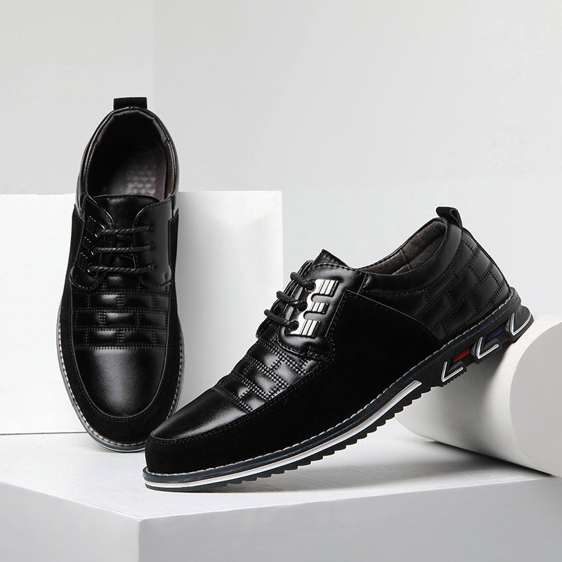 Ashford | Mason Men’s Checked Lace - Up Shoes – Almond Toe – Low Heel - Ashford London Clothing