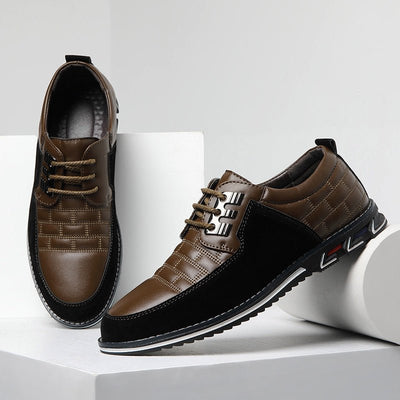 Ashford | Mason Men’s Checked Lace - Up Shoes – Almond Toe – Low Heel - Ashford London Clothing