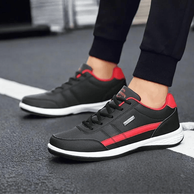 Ashford | Matt Men’s Casual Sneakers – Synthetic Leather Low - Top Lace - Up - Ashford London Clothing