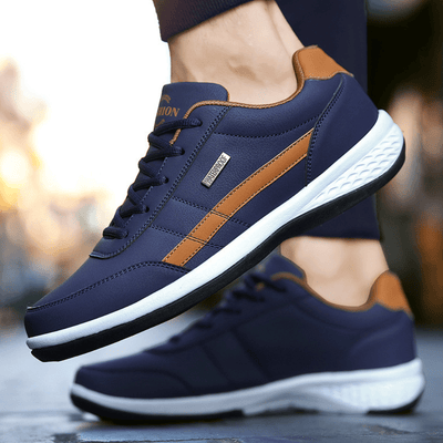 Ashford | Matt Men’s Casual Sneakers – Synthetic Leather Low - Top Lace - Up - Ashford London Clothing