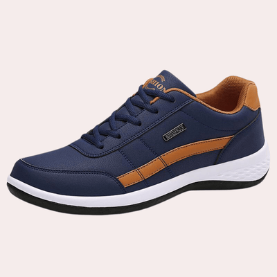 Ashford | Matt Men’s Casual Sneakers – Synthetic Leather Low - Top Lace - Up - Ashford London Clothing