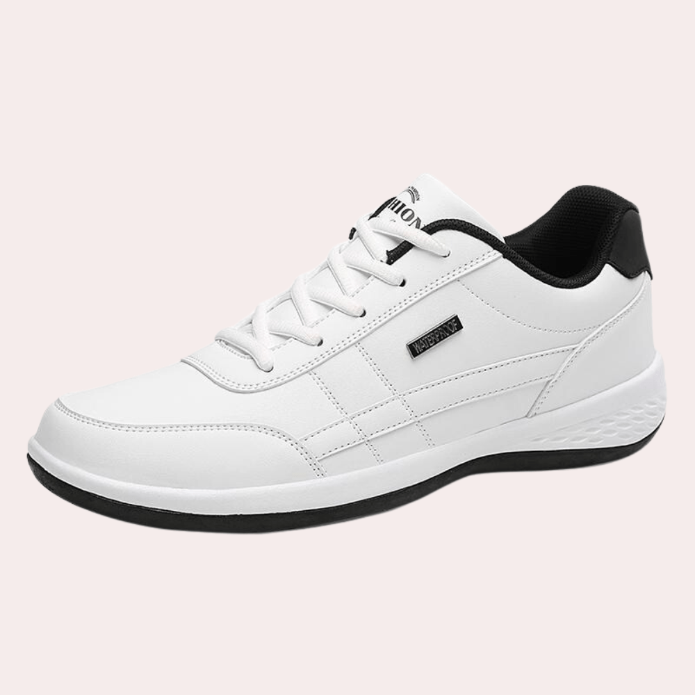 Ashford | Matt Men’s Casual Sneakers – Synthetic Leather Low - Top Lace - Up - Ashford London Clothing
