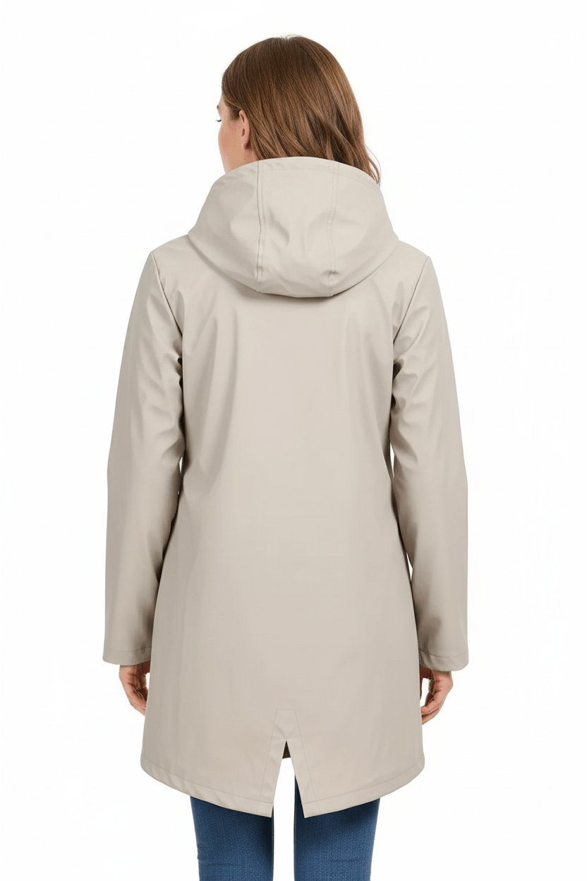 Ashford | Meera – Women’s Waterproof Fleece - Lined Hooded Trench Coat with Tailored Fit - Ashford London Clothing