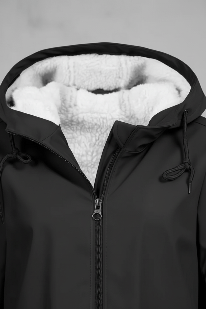 Ashford | Meera – Women’s Waterproof Fleece - Lined Hooded Trench Coat with Tailored Fit - Ashford London Clothing