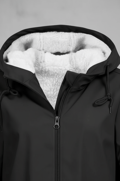 Ashford | Meera – Women’s Waterproof Fleece - Lined Hooded Trench Coat with Tailored Fit - Ashford London Clothing