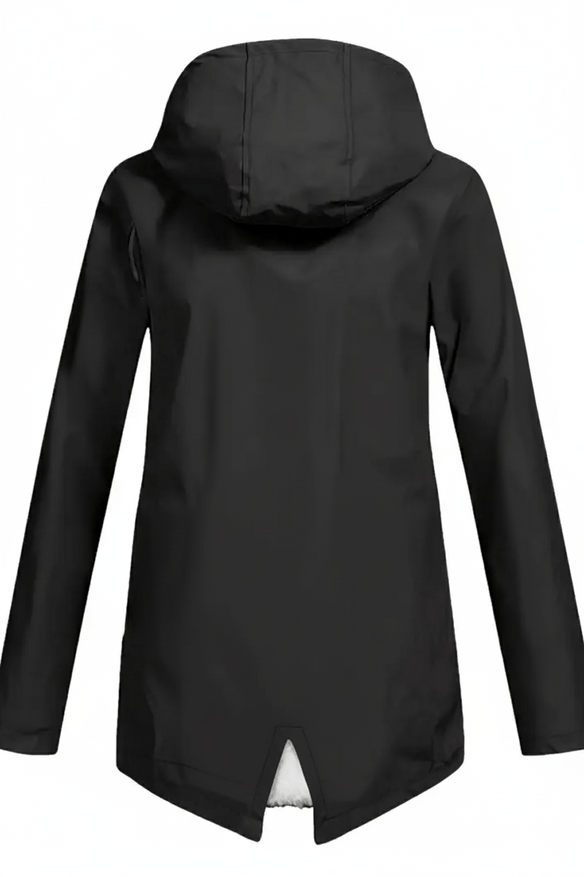 Ashford | Meera – Women’s Waterproof Fleece - Lined Hooded Trench Coat with Tailored Fit - Ashford London Clothing