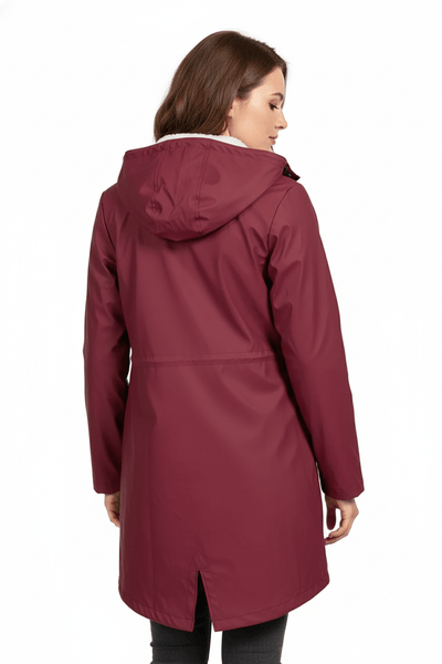 Ashford | Meera – Women’s Waterproof Fleece - Lined Hooded Trench Coat with Tailored Fit - Ashford London Clothing