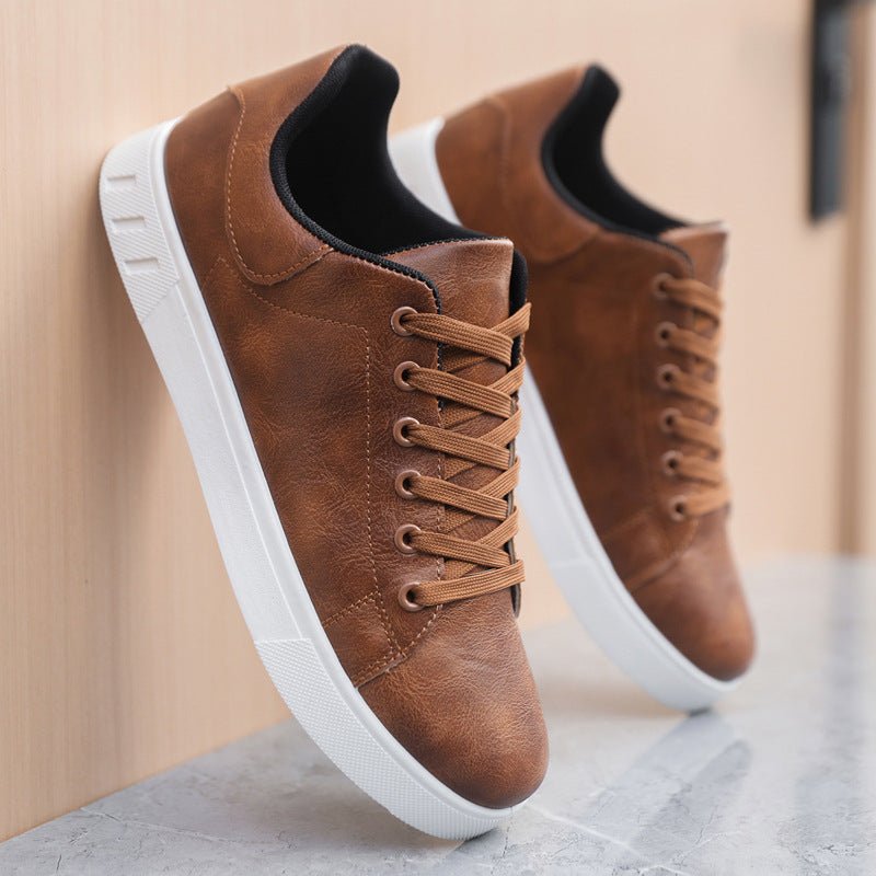 Ashford | Men’s Casual Sneakers – Synthetic Leather Low Top - Ashford London Clothing