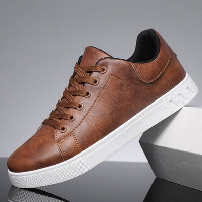 Ashford | Men’s Casual Sneakers – Synthetic Leather Low Top - Ashford London Clothing
