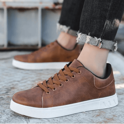 Ashford | Men’s Casual Sneakers – Synthetic Leather Low - Top - Ashford London Clothing